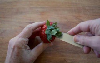 Hulling Strawberries